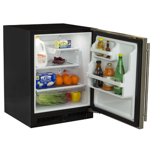 Marvel MARE224-SS41A 24" Low Profile ADA Refrigerator, 4.6 Cu. Ft., Stainless Solid Door, RH, Locking - view 2