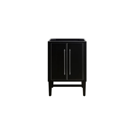 Avanity Mason 24 in. Vanity Only in Black with Silver Trim
