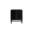 Avanity Mason 30 in. Vanity Only in Black with Gold Trim