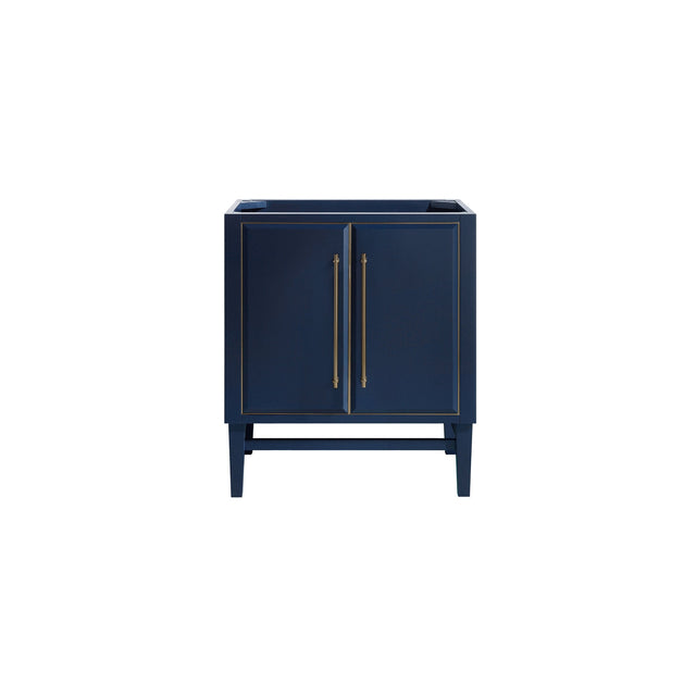 Avanity Mason 30 in. Vanity Only in Navy Blue with Gold Trim