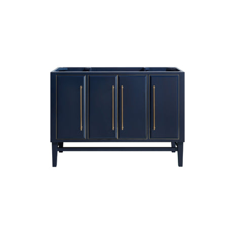 Avanity Mason 48 in. Vanity Only in Navy Blue with Gold Trim