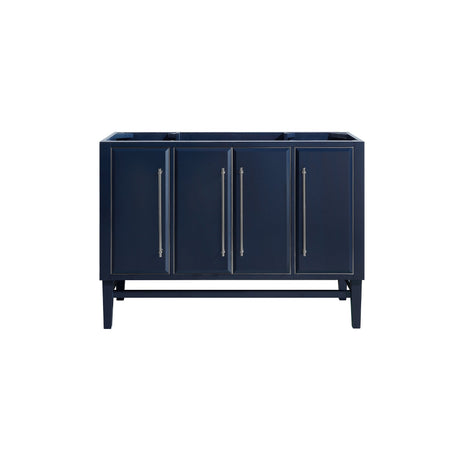 Avanity Mason 48 in. Vanity Only in Navy Blue with Silver Trim