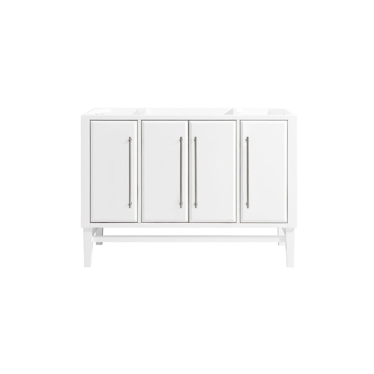 Avanity Mason 48 in. Vanity Only in White with Silver Trim