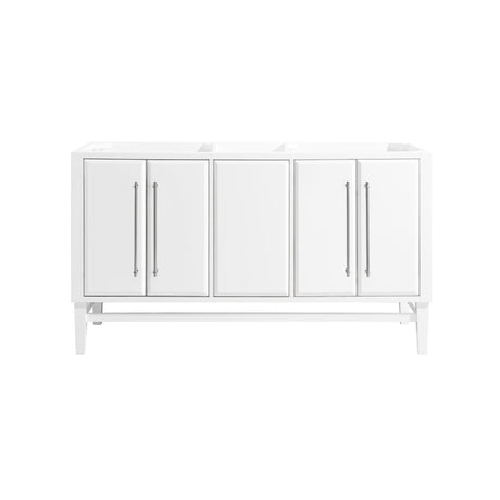 Avanity Mason 60 in. Vanity Only in White with Silver Trim