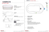 Americh MU7236TA2-WH Maude 7236 - Tub Only / Airbath 2 - White