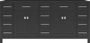 Virtu USA Caroline Parkway 72" Double Cabinet - Luxe Bathroom Vanities