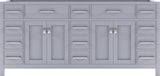 Virtu USA Caroline Parkway 72" Double Cabinet - Luxe Bathroom Vanities