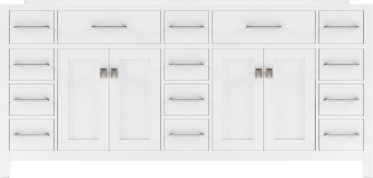 Virtu USA Caroline Parkway 72" Double Cabinet - Luxe Bathroom Vanities