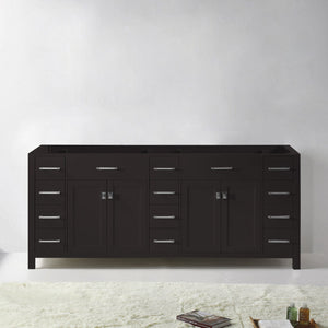Virtu USA Caroline Parkway 78" Double Cabinet in White