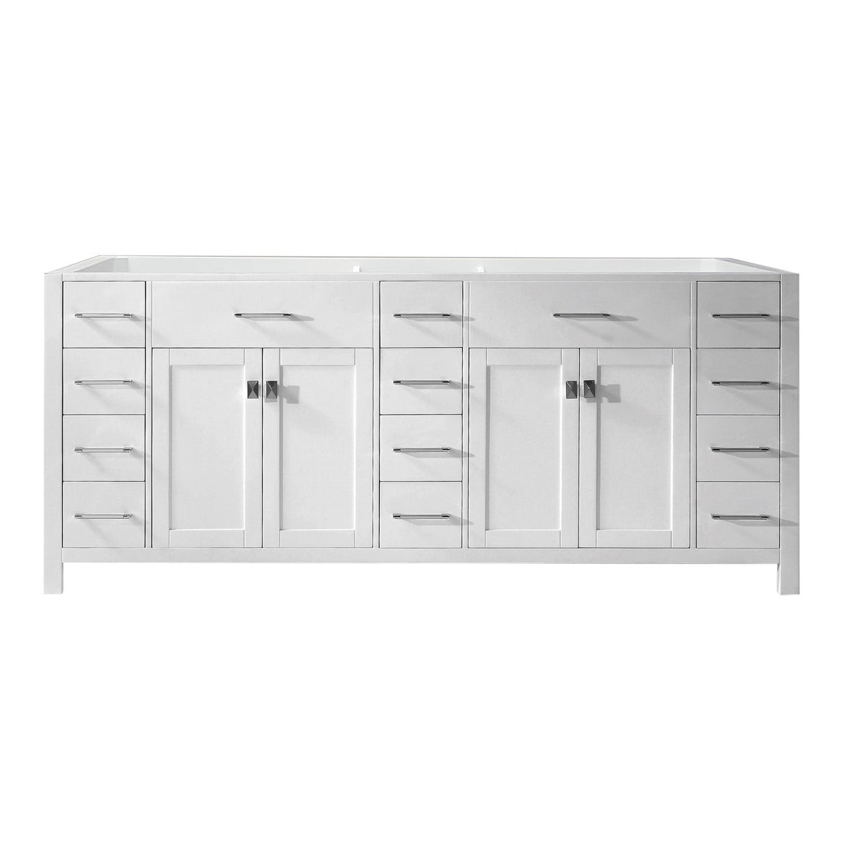 Virtu USA Caroline Parkway 78" Cabinet Only - Luxe Bathroom Vanities Luxury Bathroom Fixtures Bathroom Furniture