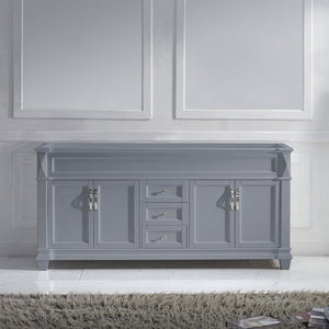 Virtu USA Victoria 72" Double Cabinet in White