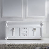 Virtu USA Victoria 72" Double Cabinet in White