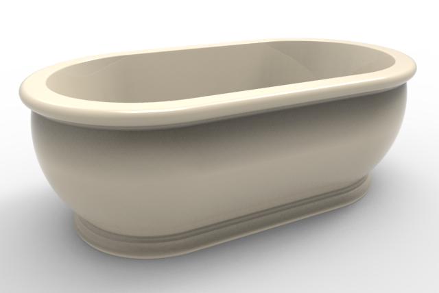 Hydro Systems MDM6636ATO-BIS DOMINGO 6636 AC TUB ONLY - BISCUIT