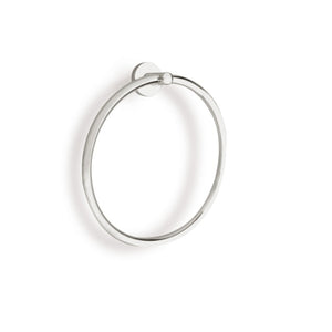 Round Satin Nickel Towel Ring