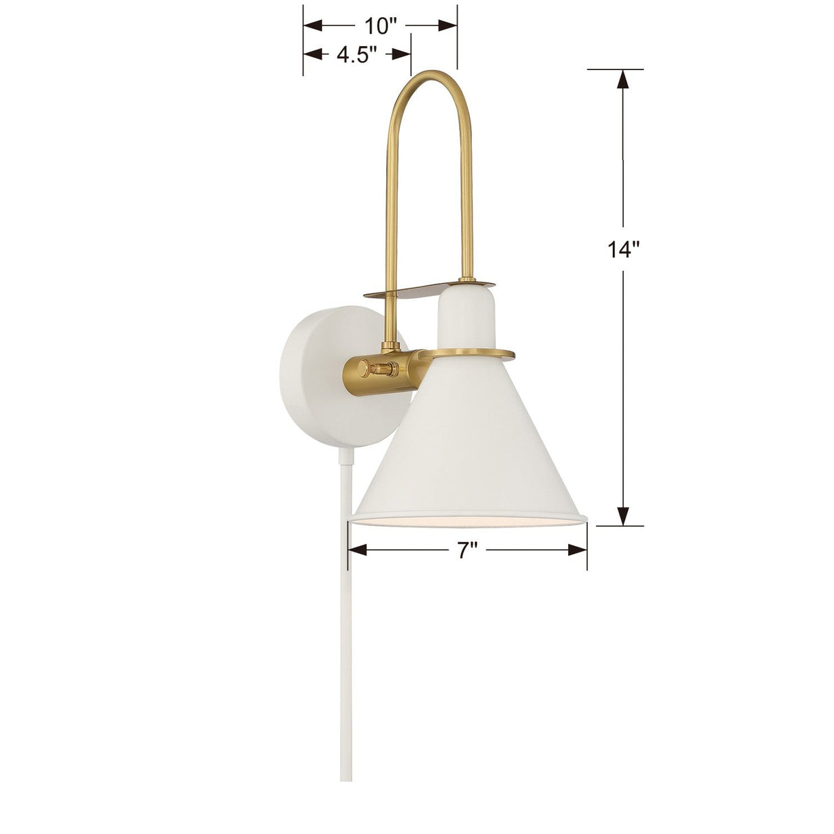 Medford 1 Light Matte Black Sconce MED-B5501-MK