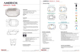 Americh MD7248T2A2-WH Medici II 7248 - Tub Only / Airbath 2 - White