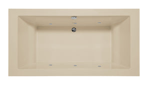 Hydro Systems MEN7036AWP-BON MELLENIE 7036 AC W/WHIRLPOOL SYSTEM- BONE