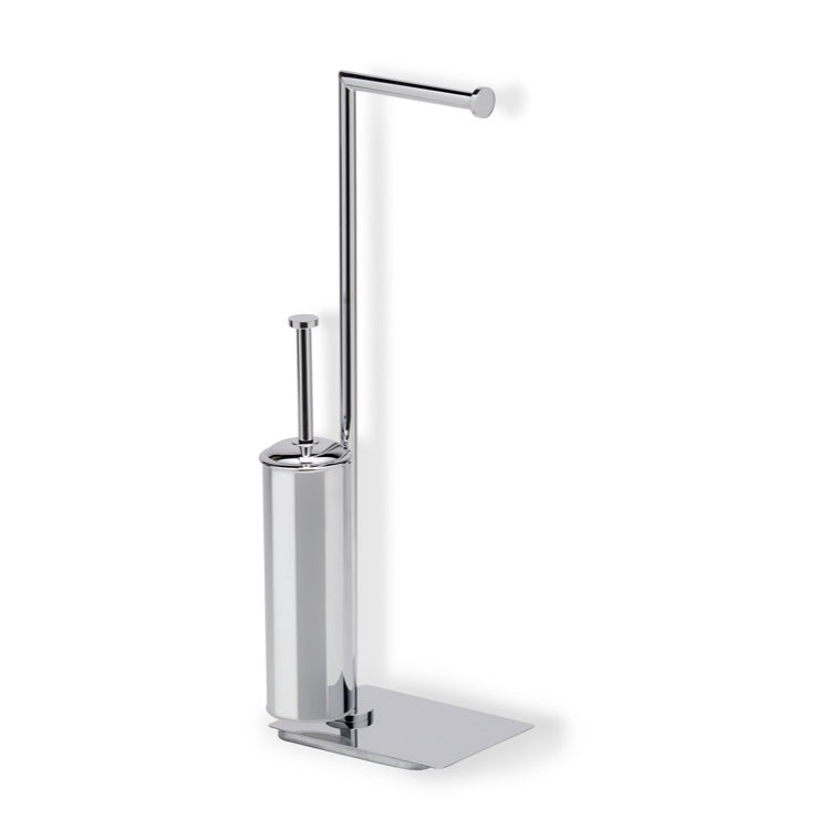 Chrome Free Standing 2-Function Bathroom Butler