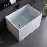 New England Home Goods 40" Tranquility Freestanding acrylic bathtub