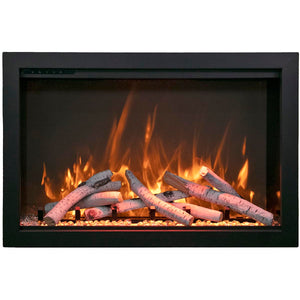 Amantii TRD-44-BESPOKE Traditional Bespoke - 44" Indoor / Outdoor Electric Insert Featuring, WiFi Compatibility, Bluetooth Connectivity, Multi Function Remote, and a Selection of Media Options