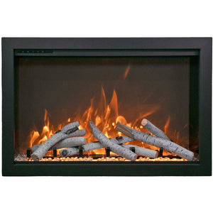 Amantii TRD-44-BESPOKE Traditional Bespoke - 44" Indoor / Outdoor Electric Insert Featuring, WiFi Compatibility, Bluetooth Connectivity, Multi Function Remote, and a Selection of Media Options