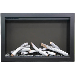 Amantii TRD-44-BESPOKE Traditional Bespoke - 44" Indoor / Outdoor Electric Insert Featuring, WiFi Compatibility, Bluetooth Connectivity, Multi Function Remote, and a Selection of Media Options