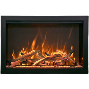 Amantii TRD-44-BESPOKE Traditional Bespoke - 44" Indoor / Outdoor Electric Insert Featuring, WiFi Compatibility, Bluetooth Connectivity, Multi Function Remote, and a Selection of Media Options
