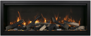 Amantii SYM-50-XT-BESPOKE Symmetry Xtra Tall Bespoke - 50" Indoor / Outdoor Electric Built In featuring, WiFi Compatibilty & Bluetooth Connectivity, MultiFunction Remote, and a Selection of Media Options