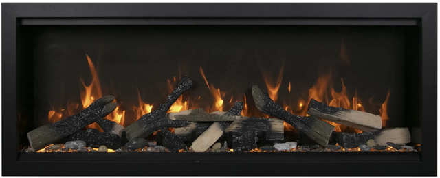 Amantii SYM-74-XT-BESPOKE Symmetry Xtra Tall Bespoke - 74" Indoor / Outdoor Electric Built In featuring, WiFi Compatibilty & Bluetooth Connectivity, MultiFunction Remote, and a Selection of Media Options