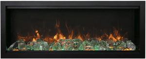 Amantii SYM-50-XT-BESPOKE Symmetry Xtra Tall Bespoke - 50" Indoor / Outdoor Electric Built In featuring, WiFi Compatibilty & Bluetooth Connectivity, MultiFunction Remote, and a Selection of Media Options