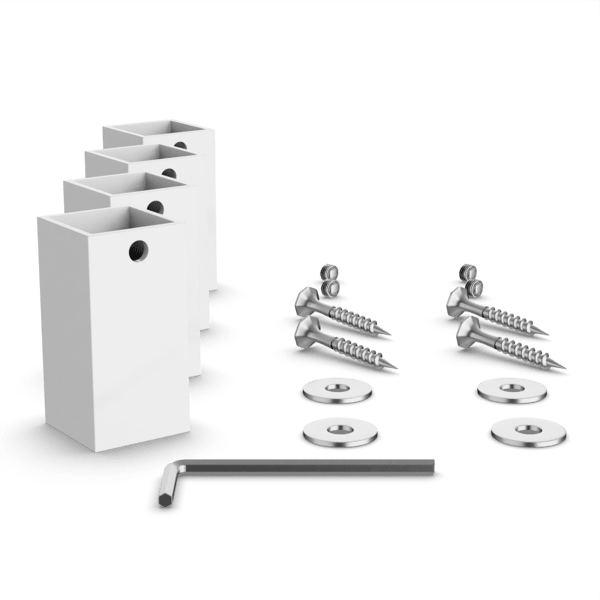 Artos Heated Towel Rail Mounting Brackets and Hardware in White – MH15WH