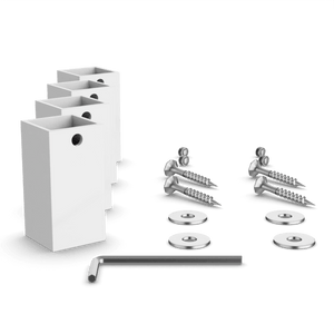 Artos Heated Towel Rail Mounting Brackets and Hardware in White