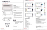 Americh MI6032TA5-BI Miro 6032 - Tub Only / Airbath 5 - Biscuit