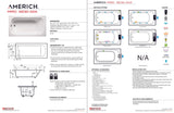 Americh MI6630ADATA5-BI Miro 6630 ADA - Tub Only / Airbath 5 - Biscuit