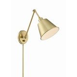 Mitchell 1 Light Aged Brass Task Sconce MIT-A8020-AG