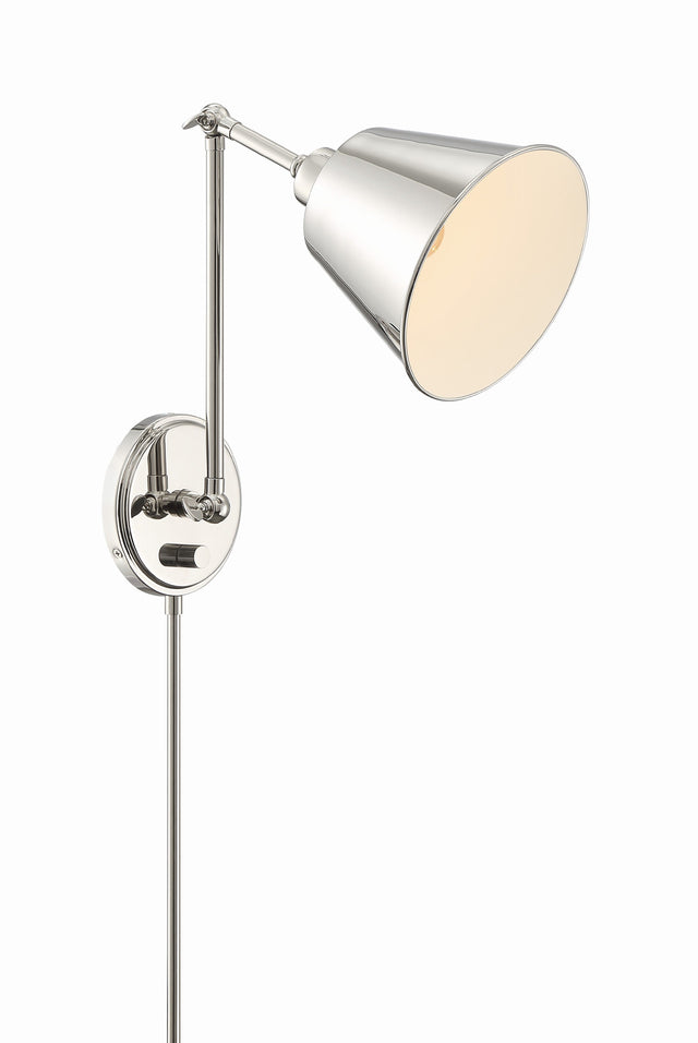 Mitchell 1 Light Aged Brass Task Sconce MIT-A8020-AG