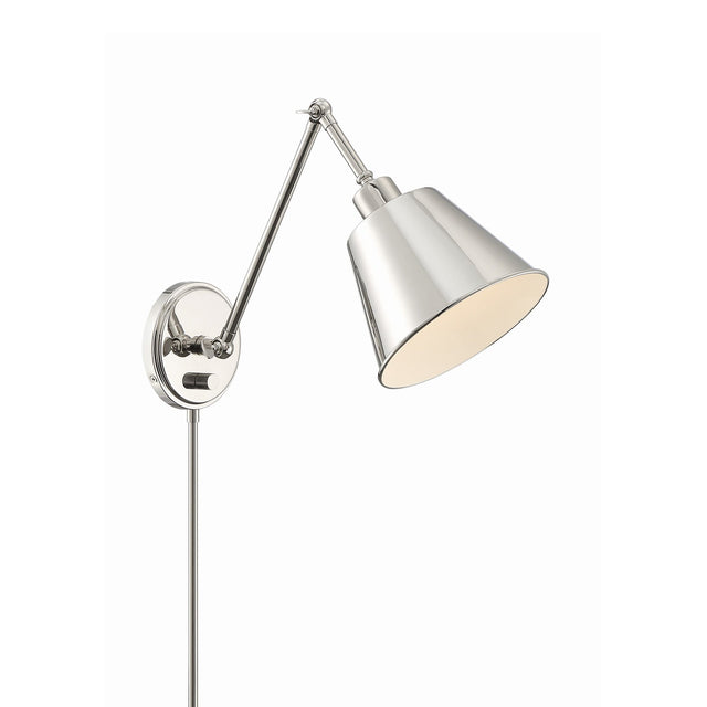 Mitchell 1 Light Aged Brass Task Sconce MIT-A8020-AG