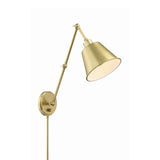 Mitchell 1 Light Aged Brass Task Sconce MIT-A8021-AG