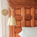 Mitchell 1 Light Aged Brass Task Sconce MIT-A8021-AG