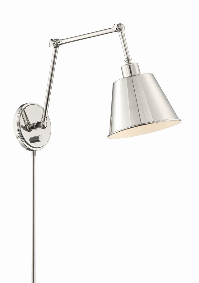 Mitchell 1 Light Aged Brass Task Sconce MIT-A8021-AG