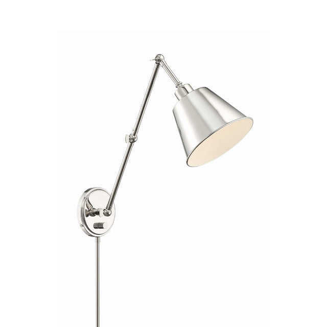 Mitchell 1 Light Aged Brass Task Sconce MIT-A8021-AG