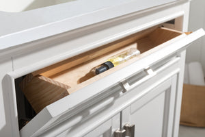 Milano 30" Single Sink Vanity with White Quartz Top