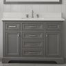 Milano 48" Single Sink Vanity with White Quartz Top