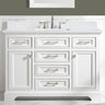 Milano 48" Single Sink Vanity with White Quartz Top