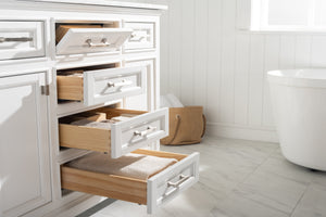 Milano 48" Single Sink Vanity with White Quartz Top