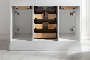 Milano 48" Single Sink Vanity with White Quartz Top