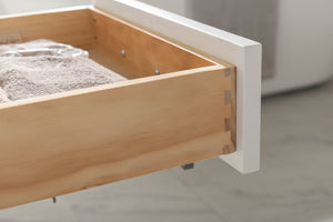Milano 54" Single Sink Vanity with White Quartz Top