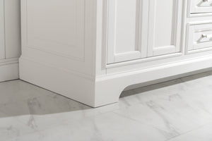 Milano 60" Single Sink Vanity with White Quartz Top