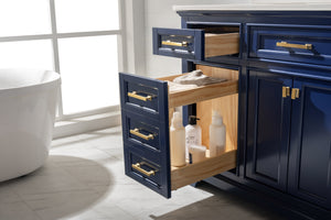 Milano 84" Double Sink Vanity with White Quartz Top