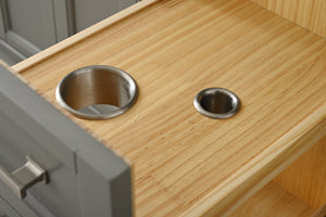 Milano 84" Double Sink Vanity with White Quartz Top